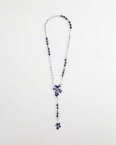 Blue Blue Flower Long Y-Necklace