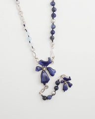 Blue Blue Flower Long Y-Necklace