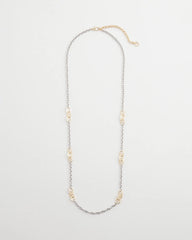 Mixed Metals Mixed Metal Link Long Necklace