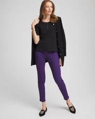 Black Pima Cotton Henley Tee