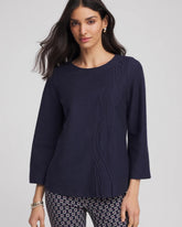 Denim Denim Soutache Top