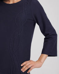 Denim Denim Soutache Top