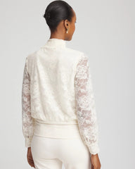 English Cream Tie-Neck Banded-Bottom Top