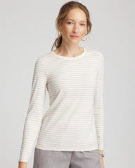 English Cream Metallic Layering Tee