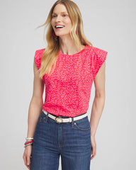 Watermelon Punch Island Tuck Sleeve Tee