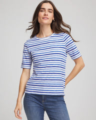 Blue Pearl Slub Short Sleeve Tee