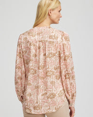 Blushed Revival Bloom Chiffon Blouse