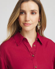 Russet Red Tencel™ Classic Fit Shirt