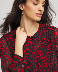 Love Letter Red Lover Girl Georgette Blouse
