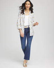 Optic White No Iron™ Leopard Graphic Shirt