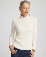 English Cream Ella Mockneck Sweater