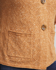 Burnt Sienna Tweed Cropped Sweater
