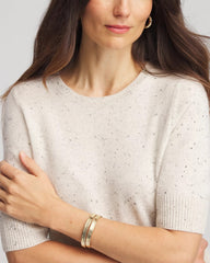 Light Gray Crewneck Cashmere Pullover Sweater