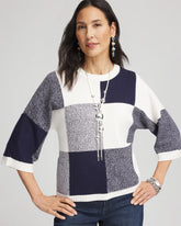 Passport Blue Dolman Sleeve Pullover Sweater