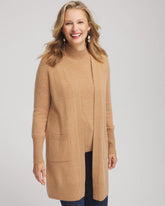 Camel Cashmere Duster Cardigan
