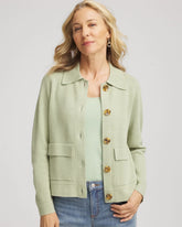 Sage Meadow Button-Front Cardigan Jacket