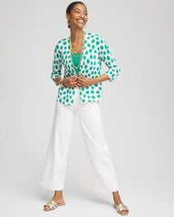 Alabaster Polka-Dot Summer Romance Short Cardigan