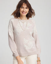 Helium Embroidered Boatneck Sweater