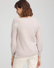 Helium Embroidered Boatneck Sweater