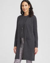 Dark Gray Cashmere Duster Cardigan