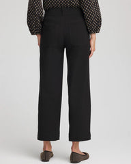 Black Emme Four Pocket Straight Cropped Pants