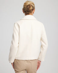 English Cream Wool Peacoat