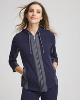 Passport Blue Zenergy® French Terry & Chambray Jacket