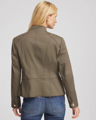 Nettle Leaf Peplum Field Jacket