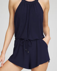 Navy Miraclesuit® Solid Piper Romper