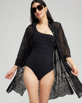 Black Shirt Dress Swim Coverup