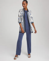 Canyon Blue Travelers™ Collection Paisley Mesh Shirt Jacket