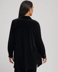Travelers Black Travelers™ Velvet Button-Down Shirt