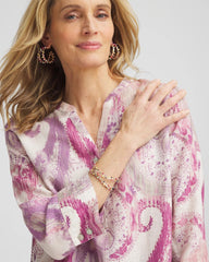 French Blush No Iron™ Multi Paisley Linen Tunic