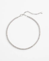 Silver Silver Tennis Necklace
