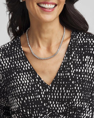 Silver Silver Tennis Necklace