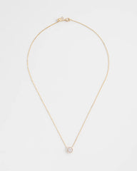 Gold Gold Tone Drop Stone Necklace