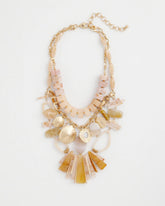Neutral Chico's Originals Neutral Stone Bib Necklace