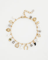 Gold Lucky Charm Short Necklace