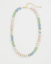 Multi Teardrop Tennis Necklace