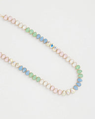 Multi Teardrop Tennis Necklace