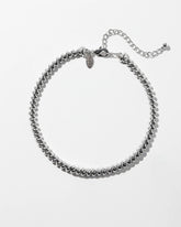 Silver Silver Tone Twist Collar Necklace