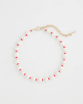 Pink Short Pearl Pink Necklace