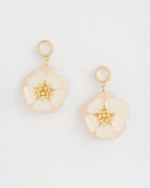 Neutral Neutral Flower Drop Earrings