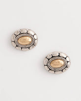 Turquoise Mixed Metal Stud Earrings