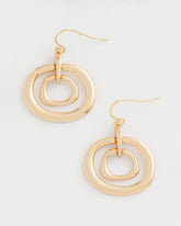 Gold Gold Tone Drop Pendant Earrings