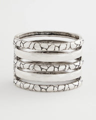 Silver Silver Island Metals Cuff Bracelet