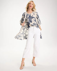 Alabaster Straight Crop White Trouser Jeans
