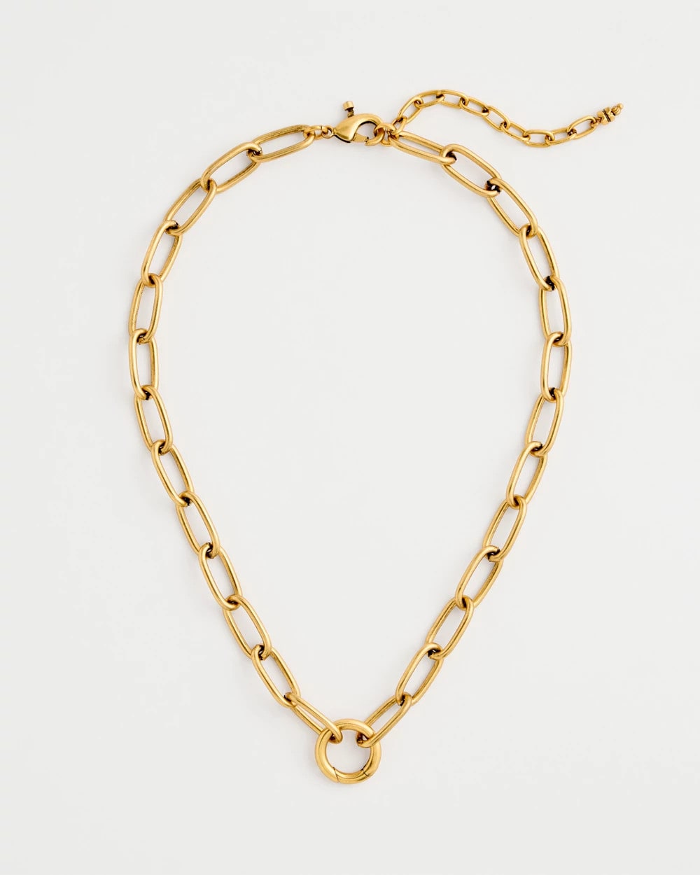Gold Golden Charm Link Necklace