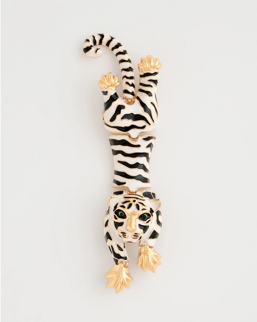 Black/White Tiger Brooch