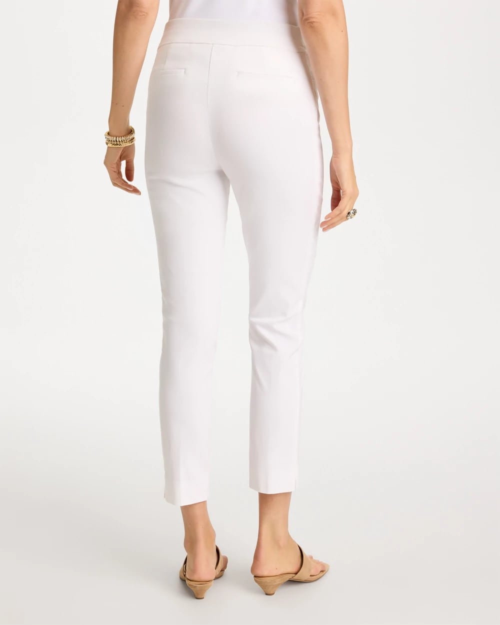 Alabaster Brigitte™ Slim Pull-On Ankle Pants